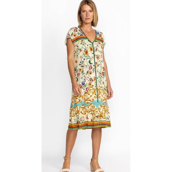 NWT Johnny Was FELIX TRAPEZE DRESS, Med $210 - Picture 1 of 8